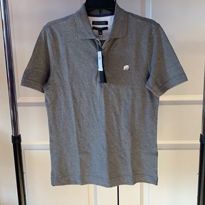 Banana Republic Men's Gray Short Sleeve Polo Shirt NWT